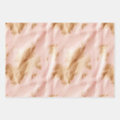 Südwest Blush Pink Gold Cowgirl Cowhide Geschenkpapier Set (Vorderseite 3)