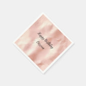 Südwest Blush Pink Gold Cowgirl Cowhide Serviette (Ecke)