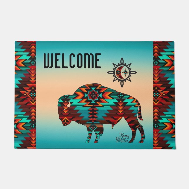 Südwest Buffalo Doormat Fußmatte (Vorderseite)