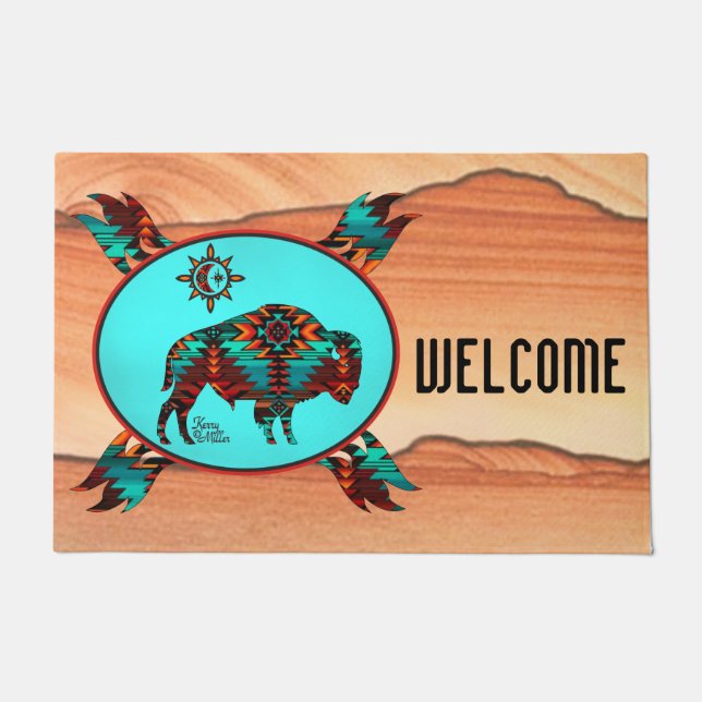 Südwest Buffalo Doormat Fußmatte (Vorderseite)