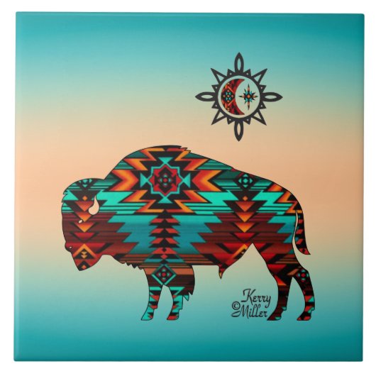 Südwest Buffalo Fliese (Vorderseite)