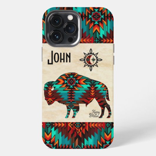 Südwest-Buffalo iPhone Hülle (Rückseite)