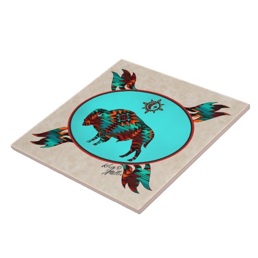 Südwest Buffalo Keramik Tile Fliese (Seite)