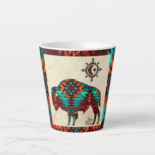 Südwest Buffalo Latte Tasse (Vorderseite)