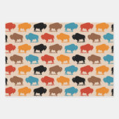 Südwest Buffalo Muster Geschenkpapier Set (Vorderseite)