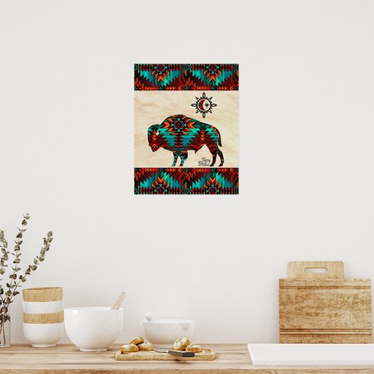 Südwest Buffalo Poster (Küche)