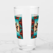 Südwest-Buffalo-Schädel und -Pfeile Glas (Links)