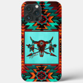 Südwest Buffalo Skull and arrows Case Mate iPhon (Rückseite)