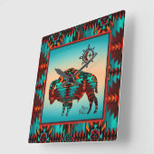 Südwest Buffalo Square Wall Clock Quadratische Wanduhr (Winkel)