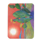 Südwest Cactus Sunset Magnet (Vertikal)