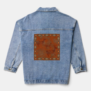 Südwest Canyons Deer Herde Petroglyphs Jeansjacke