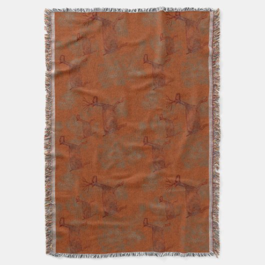 Südwest Canyons Deer Petroglyphs Decke (Vorderseite Vertikal)