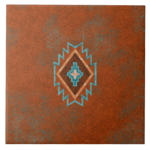 Südwest-Canyons Diamant geometrisches Muster Fliese