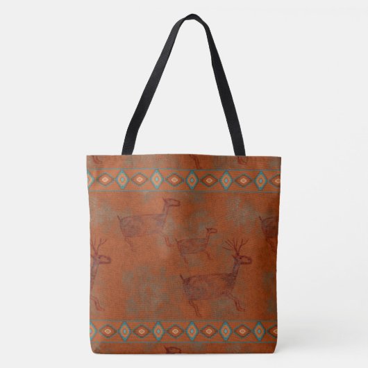 Südwest-Canyons-Elch-Petroglyphe Tasche (Vorderseite)