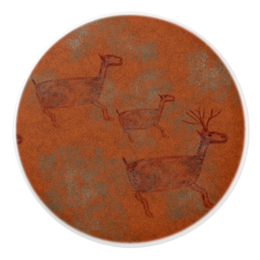 Südwest Canyons Petroglyphs Keramikknauf (Vorderseite)