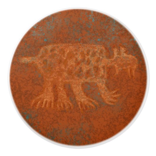 Südwest Canyons Petroglyphs Keramikknauf (Vorderseite)