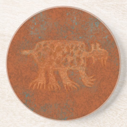 Südwest Canyons Petroglyphs Sandstein Untersetzer (Vorne)