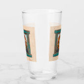 Südwest Chile Kranz auf Rustic Blue Wood Window Glas (Rechts)