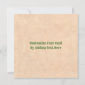 Südwest Chile Kranz auf rustikalem Grün-Holzfenste Mitteilungskarte (Rückseite)