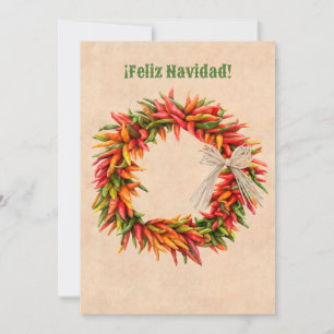 Südwest-Chile-Kranz Weihnachten Feiertag Einladung