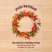 Südwest Chile Kreath Personalisiert Transparent Acryleinladungen (Vorderseite)