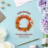 Südwest Chile Kreath Personalisiert Transparent Acryleinladungen (Insitu (Hochzeit))