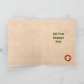 Südwest-Chile-Pfeffer-Ristra-Kranz personalisiert Karte (Innenseite)