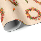 Südwest Chile Ristra Wreath auf Adobe Wall Geschenkpapier (Rolleneckpunkt)