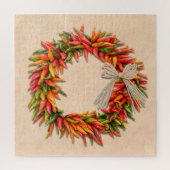 Südwest Chile Ristra Wreath auf Adobe Wall Puzzle (Vertikal)