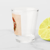 Südwest Chile Ristra Wreath auf Adobe Wall Schnapsglas (Rechts)