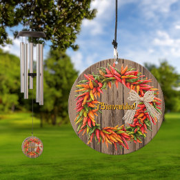Südwest Chile Ristra Wreath Bienvenidos Windspiel