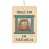 Südwest Chile Ristra Wreath Blue Window Custom Autolufterfrischer (Vorderseite)