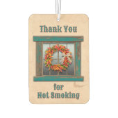 Südwest Chile Ristra Wreath Blue Window Custom Autolufterfrischer (Rückseite)