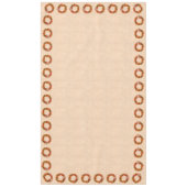 Südwest Chile Ristra Wreath Border on Adobe Wall Tischdecke (Vorderseite)