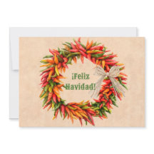 Südwest Chile Ristra Wreath Flat Feliz Navidad