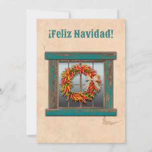 Südwest Chile Ristra Wreath Flat Holiday Card Feiertagskarte