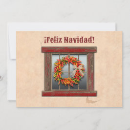 Südwest Chile Ristra Wreath Flat Holiday Card Feiertagskarte