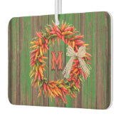 Südwest Chile Ristra Wreath Personalisiert Initial Autolufterfrischer (Links)