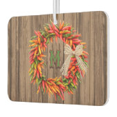 Südwest Chile Ristra Wreath Personalisiert Initial Autolufterfrischer (Links)