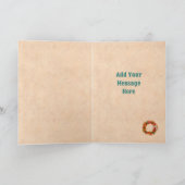 Südwest Chile Ristra Wreath Rustic Blue Window Karte (Innenseite)