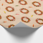 Südwest-Chile Ristra Wreath Weihnachten Geschenkpapier (Ecke)