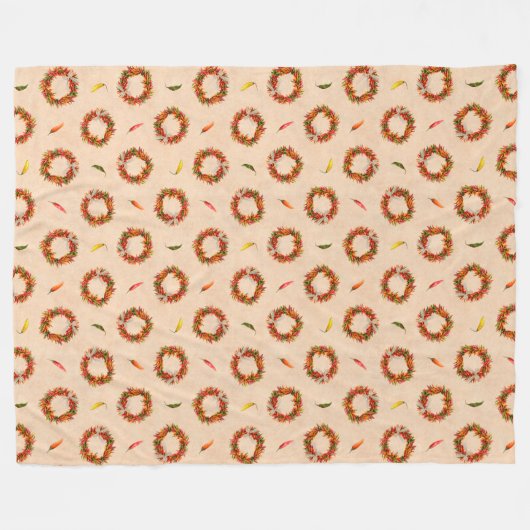 Südwest Chile Ristra Wreaths Fleecedecke (Vorderseite (Horizontal))