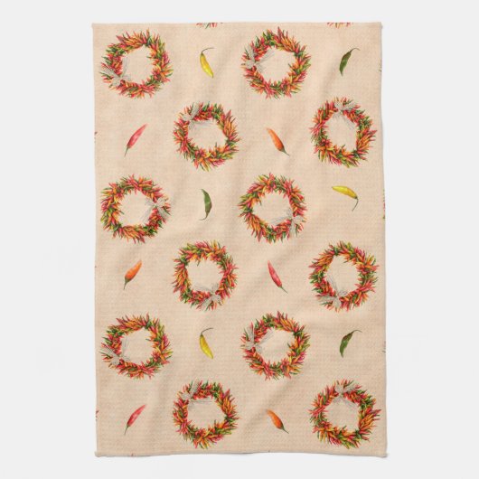 Südwest Chile Ristra Wreaths Geschirrtuch (Vertikal)
