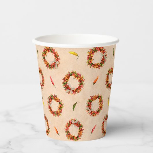 Südwest Chile Ristra Wreaths Pappbecher (Vorderseite)