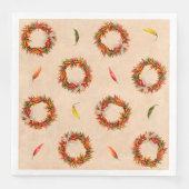 Südwest Chile Ristra Wreaths Serviette (Vorderseite)