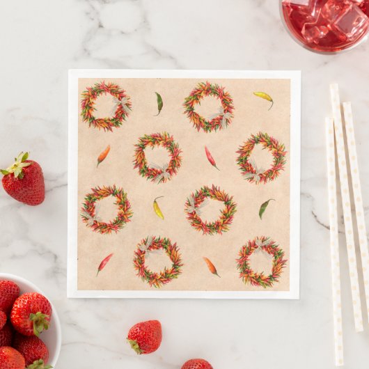 Südwest Chile Ristra Wreaths Serviette (Beispiel)