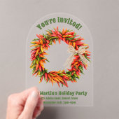 Südwest-Chile Wreath Personalisiert Acryleinladungen (Insitu (Handheld))