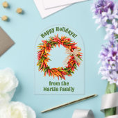 Südwest Chile Wreath Personalisiert Grußkarte Acryleinladungen (Insitu (Hochzeit))