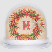 Südwest-Chile Wreath Personalisiert Schneekugeln (Vorderseite)