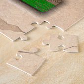 Südwest Chile Wreath Weathered Green Wood Window Puzzle (Seite)